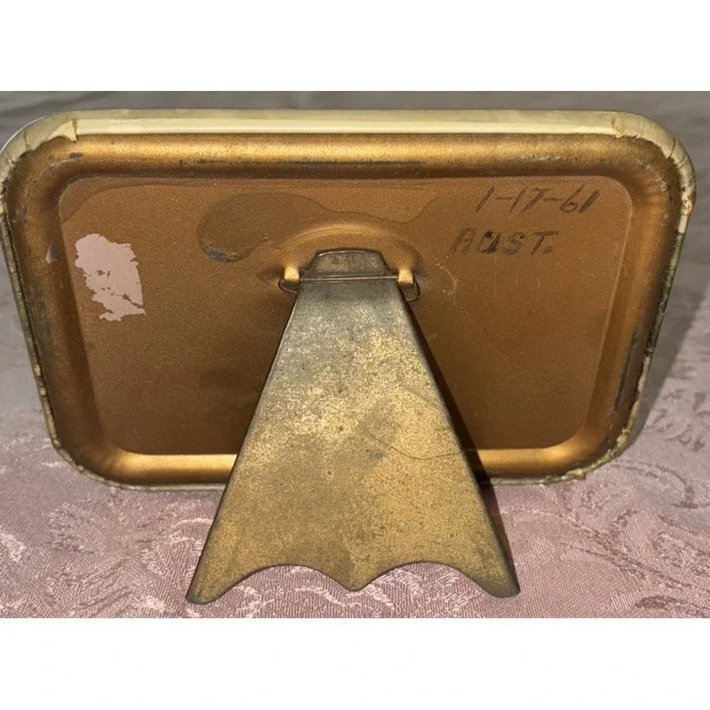 Vintage Hampden Bridge‎ Kangaroo Valley Australia Souvenir Tin Frame 5x3.5
